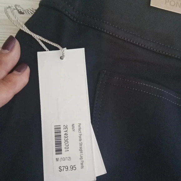 Soft surroundings the perfect Ponte straight leg pants full length size Medium w - Picture 7 of 8